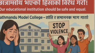 काठमाडौं माेडेल कलेजले छात्रामाथि गरेको दुर्व्यवहारकाे अखिल (समाजवादी) द्वारा निन्दा