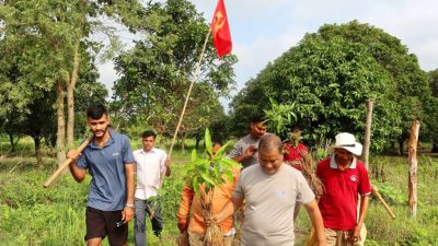 जनमधेस उत्पादन केन्द्रमा विप्लवले रोपे फलफूल