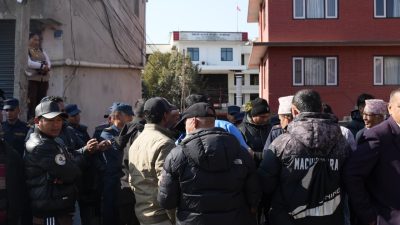 सानेपामा कांग्रेस कार्यालय अगाडि तनाव, विमलेन्द्र निधिलाई प्रवेशमा अवरोध