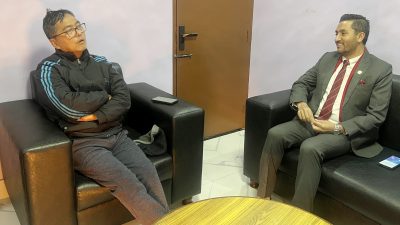 मन्त्री खरेल र राप्रपा अध्यक्ष लिङ्देनबीच  राजनीतिक संवाद